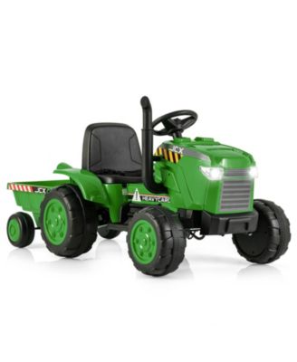 12V Kids Ride On Tractor with Trailer and Remote Control