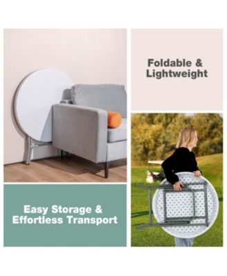 32 Inch Round Foldable Lightweight Table