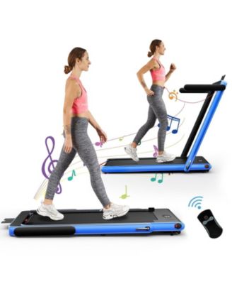 2.25HP 2-in-1 Folding Treadmill with APP and Remote Control Speaker