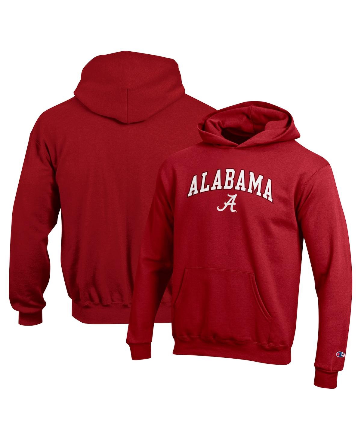 Champion Kids' Big Boys And Girls Crimson Alabama Crimson Tide Campus Pullover Hoodie