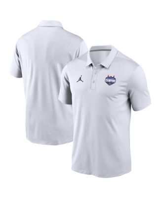 Jordan - Men’s White Florida Gators 2025 NCAA Men’s Basketball National s Victory Solid Performance Polo Shirt