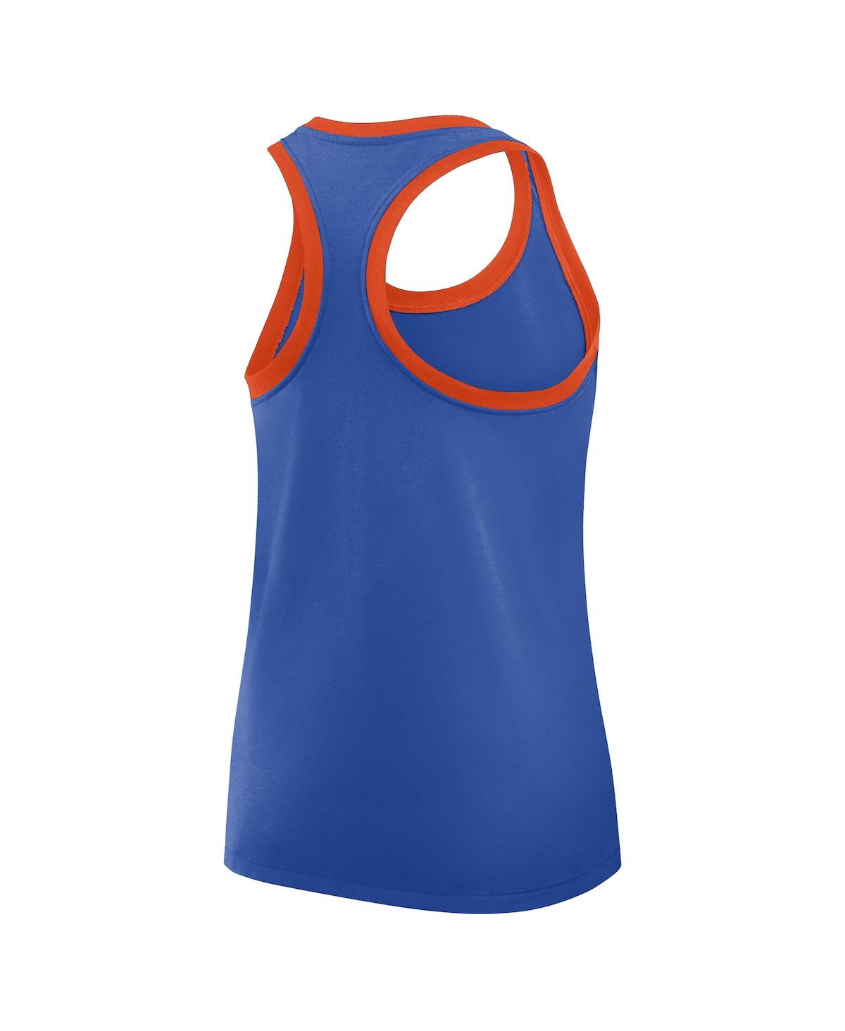JORDAN WOMEN'S ROYAL FLORIDA GATORS EXCEPTIONAL TALENT PRIMETIME SHADOW TRI-BLEND RACERBACK TANK TOP 