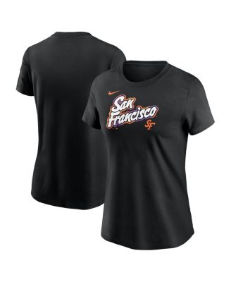 Nike - Women's Black San Francisco Giants 2025 City Connect Wordmark T-Shirt