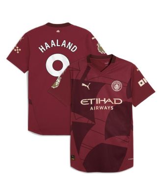 Puma - Men's Erling Haaland Burgundy Manchester City 2024/25 Third Authentic Player Jersey