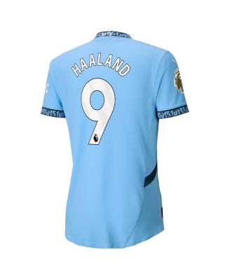 Men's Erling Haaland Light Blue Manchester City 2024/25 Home Authentic Player Jersey