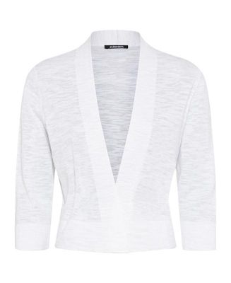 Women's Cropped Cardigan with Waist Tie