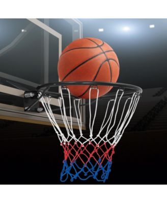 18 Inch Basketball Rim Goal Replacement with All Weather Net and Mounting Hardware-Black