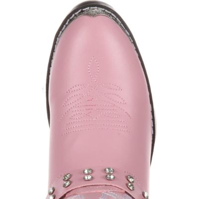 Kids Lil' Pink Rhinestone Western Boot