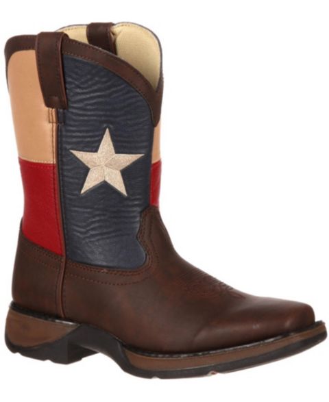 Ботинки Durango Lil' Rebel by Texas Flag Western для мальчиков, цвет: Коричневый