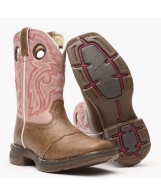 Boys LIL' Tan Lacey Western Boot