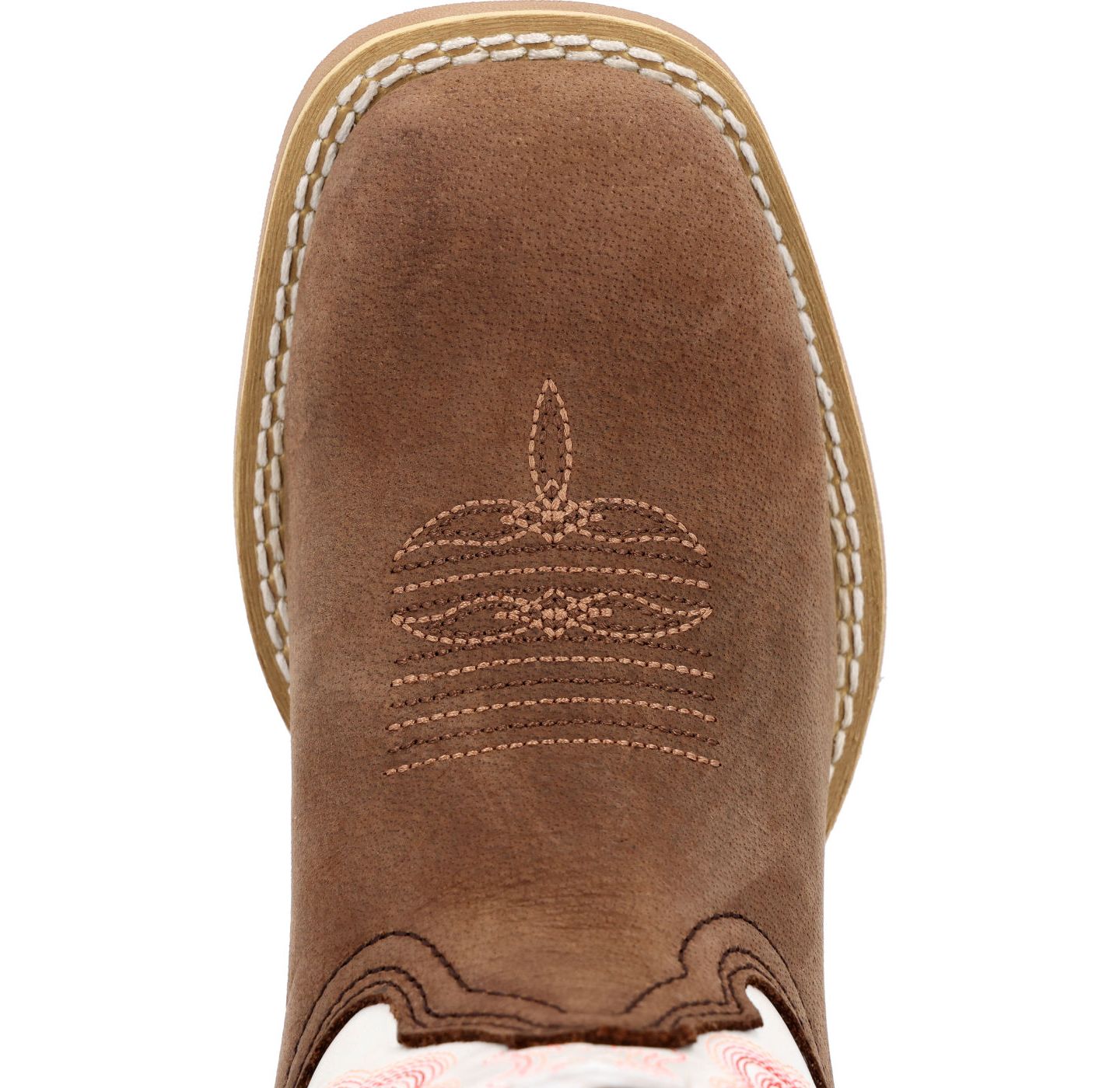 Детские ботинки Durango Lil' Rebel Pro Trail Brown and White Western Boot, цвет: Коричневый / Белый — фото 8
