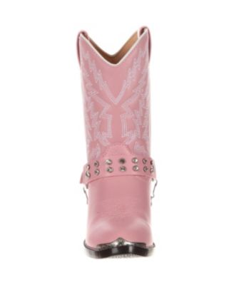 Kids Lil' Pink Rhinestone Western Boot