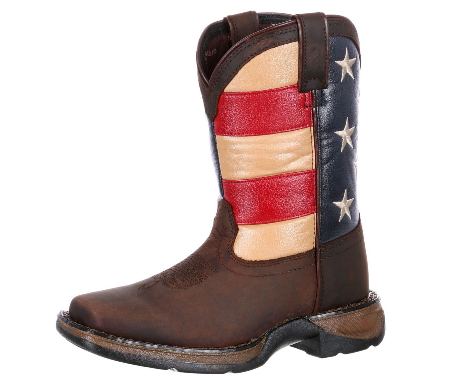 Ботинки Durango Lil' Rebel by Patriotic Western Boot для мальчиков, цвет: Коричневый — фото 7