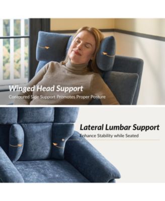 Embrace Traditional Power Lift Recliner with Heat and Massage