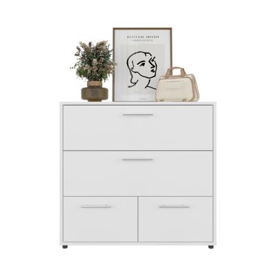 Goshen Dresser, 4 Drawers, 4 Legs, White