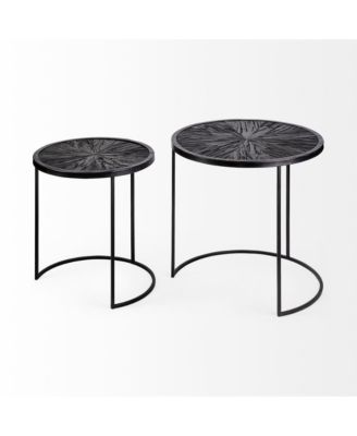 Stylish Set of Two Round Accent Tables – Minimalist and Practical