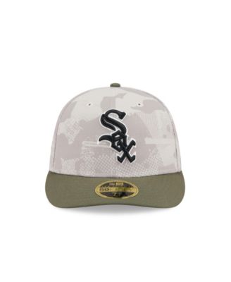 Men's Light Beige/Olive Chicago White Sox 2025 Armed Forces Day Low Profile 59FIFTY Fitted Hat