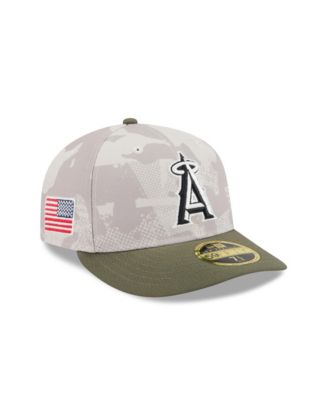 Men's Light Beige/Olive Los Angeles Angels 2025 Armed Forces Day Low Profile 59FIFTY Fitted Hat