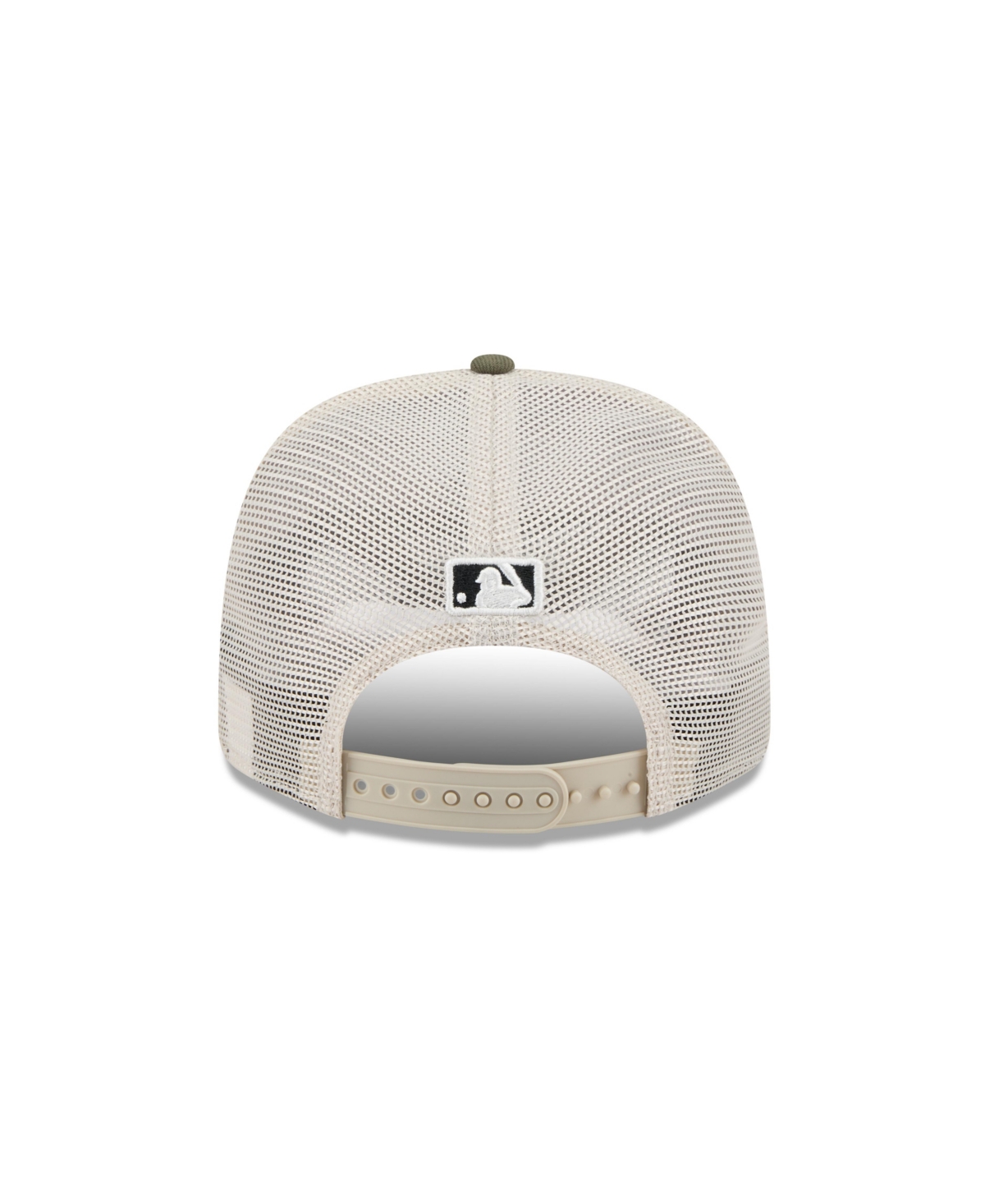 Shop New Era Men's Light Beige/olive Athletics 2025 Armed Forces Day 9seventy Adjustable Hat