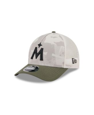 New Era - Men's Light Beige/Olive Minnesota Twins 2025 Armed Forces Day 9FORTY M-Crown A-Frame Adjustable Hat