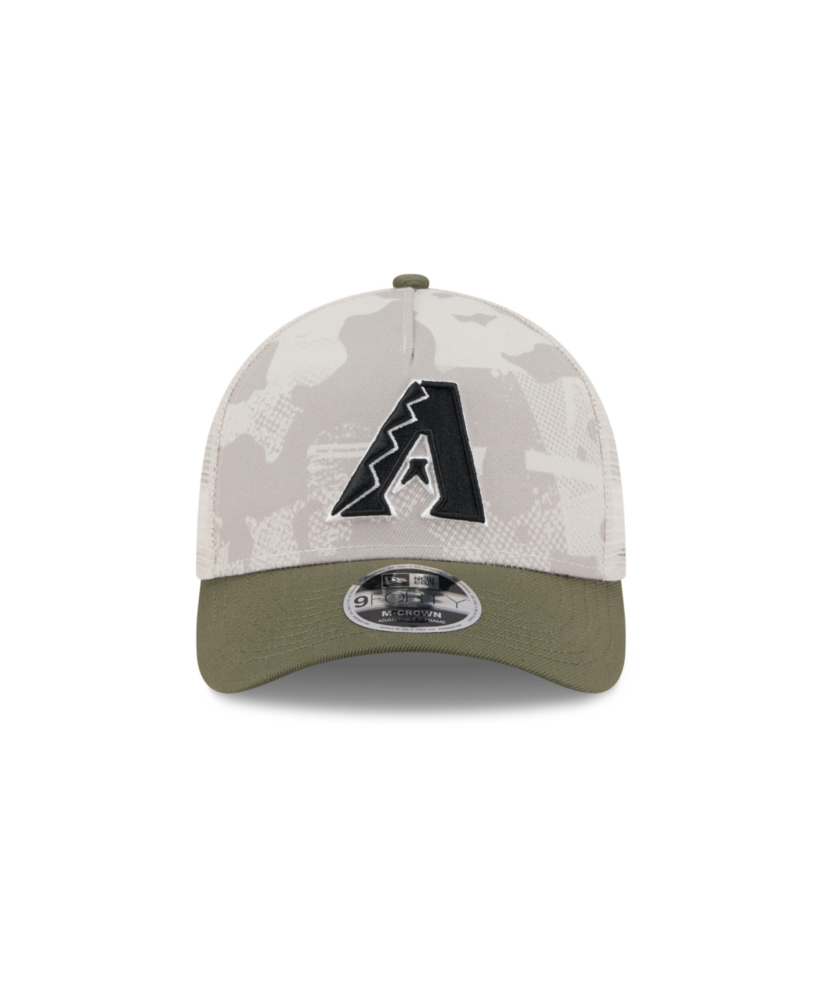 New Era Men's Light Beige/olive Arizona Diamondbacks 2025 Armed Forces Day 9forty M-crown A-frame Adjustable