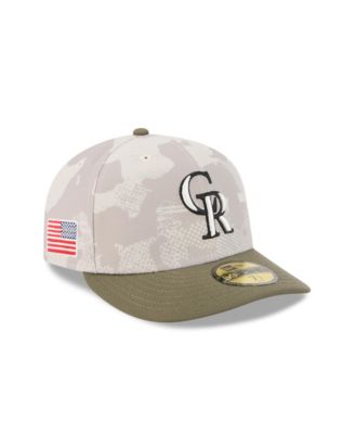 Men's Light Beige/Olive Colorado Rockies 2025 Armed Forces Day 59FIFTY Fitted Hat