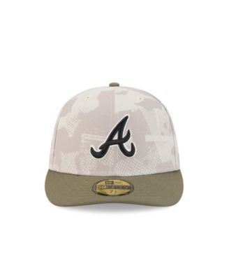 Men's Light Beige/Olive Atlanta Braves 2025 Armed Forces Day 59FIFTY Fitted Hat