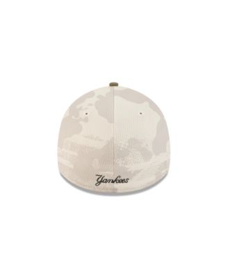 Men's Light Beige/Olive New York Yankees 2025 Armed Forces Day 39THIRTY Flex Hat