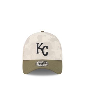 Men's Light Beige/Olive Kansas City Royals 2025 Armed Forces Day 39THIRTY Flex Hat