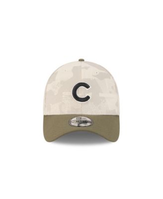 Men's Light Beige/Olive Chicago Cubs 2025 Armed Forces Day 39THIRTY Flex Hat