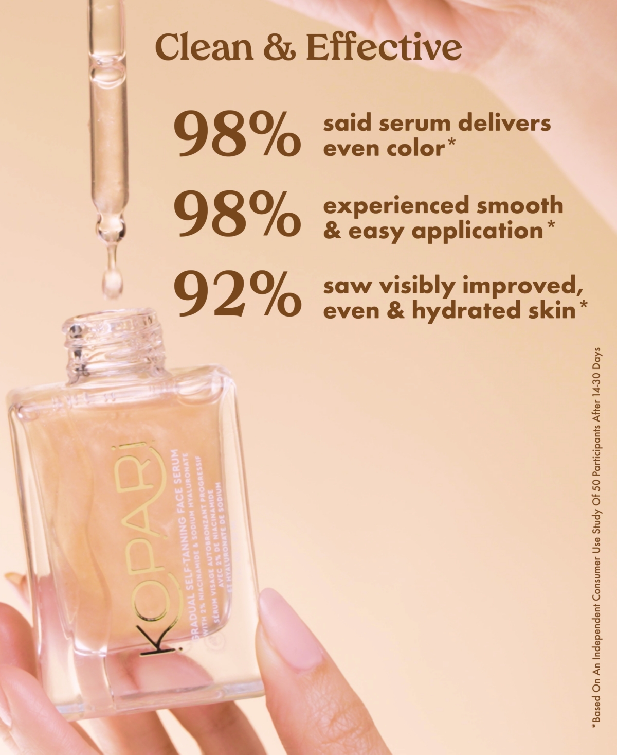 Kopari Beauty Gradual Self-tanning Face Serum, 1 Oz.