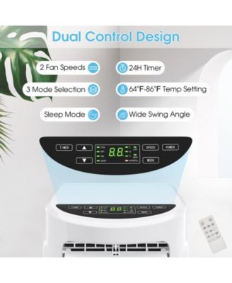 8000 BTU Portable Air Conditioner with Sleep Mode and Dehumidifier Function