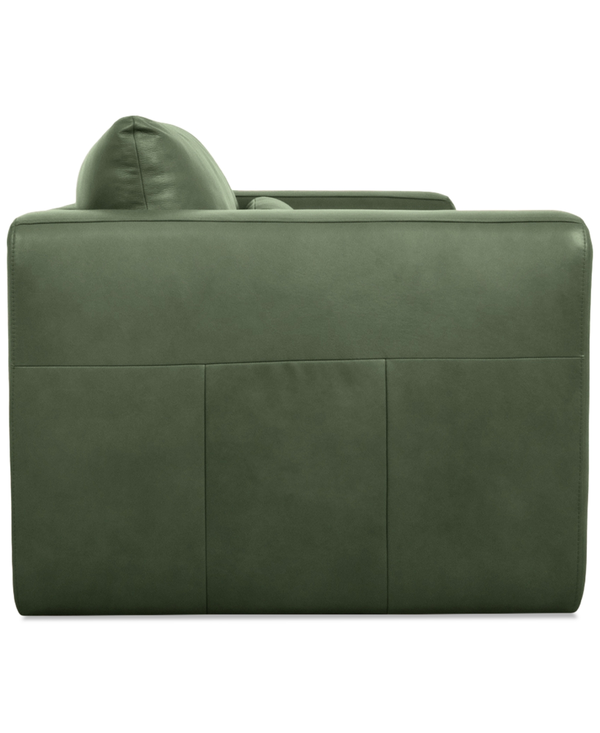 Macy's Touville Leather Sofa, Exclusively At  In Green