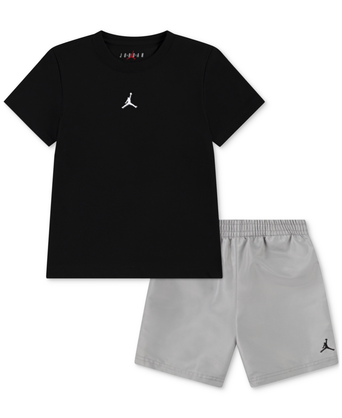 Jordan Little Boys Dri-fit Jumpman Woven Play Jersey T-shirt & Mesh Shorts, 2 Piece Set