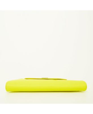 Yellow Purse Leather Clutch Bag Unique Evening Purse Women's Handbag