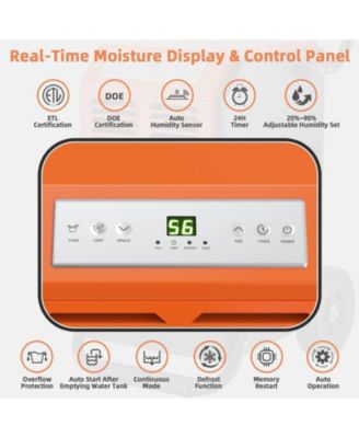 Portable Commercial Dehumidifier with Water Tank and Drainage Pipe