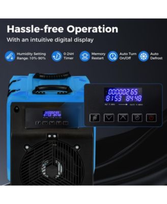 190 PPD Commercial Dehumidifier with Pump and 2 Wheels