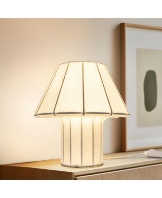 Celeste LED Lightweight Table Lamp with Resin Fabric Shade, Bulb Included (12.6")