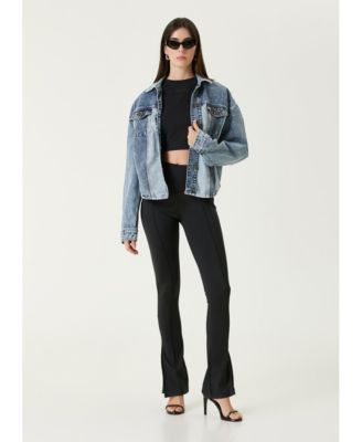 Women's Free Heaven Inside Out Blue Cotton Jacket