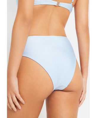 Women's Shimmer High Waisted Bikini Swimsuit Bottom