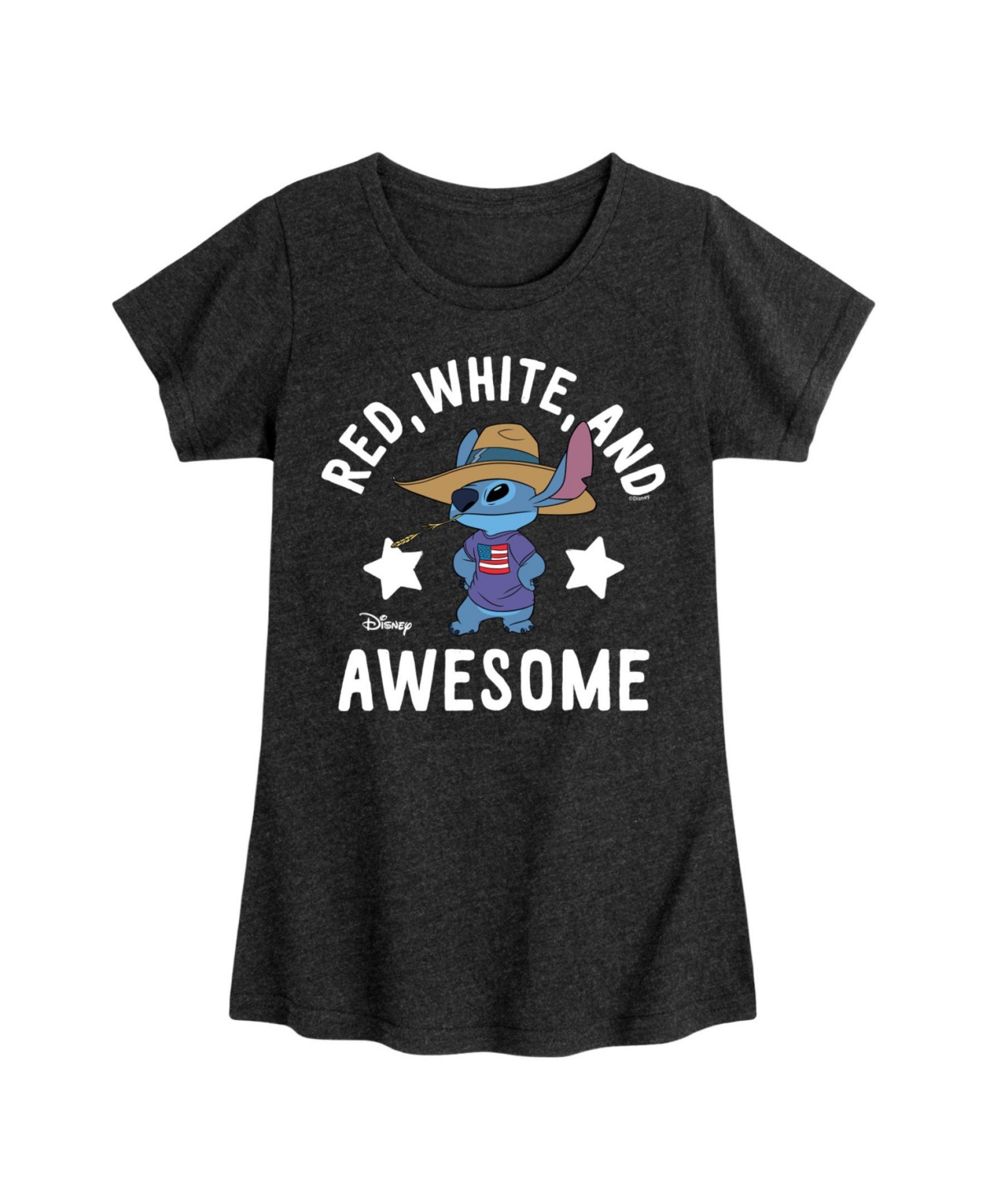 Shop Hybrid Apparel Big Girls Lilo Stitch Awesome Graphic T-shirt
