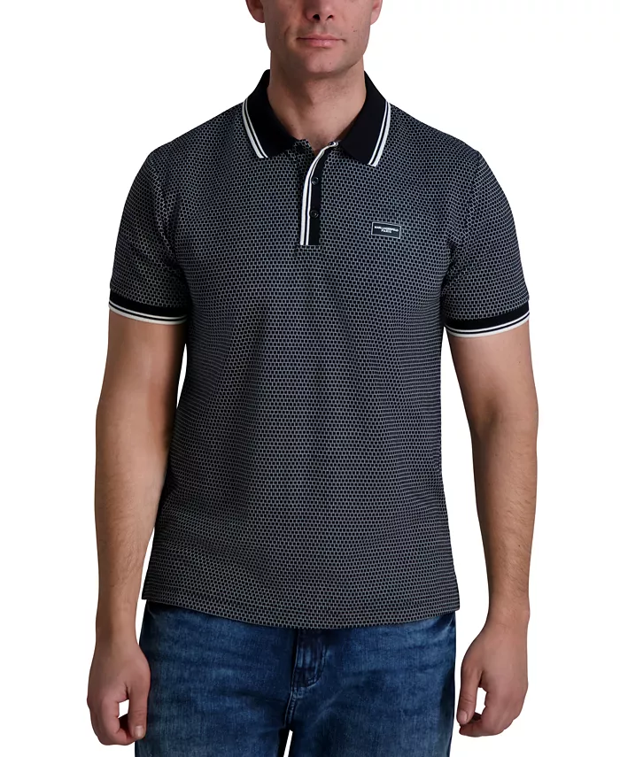 Men's Textured Performance Polo Shirt