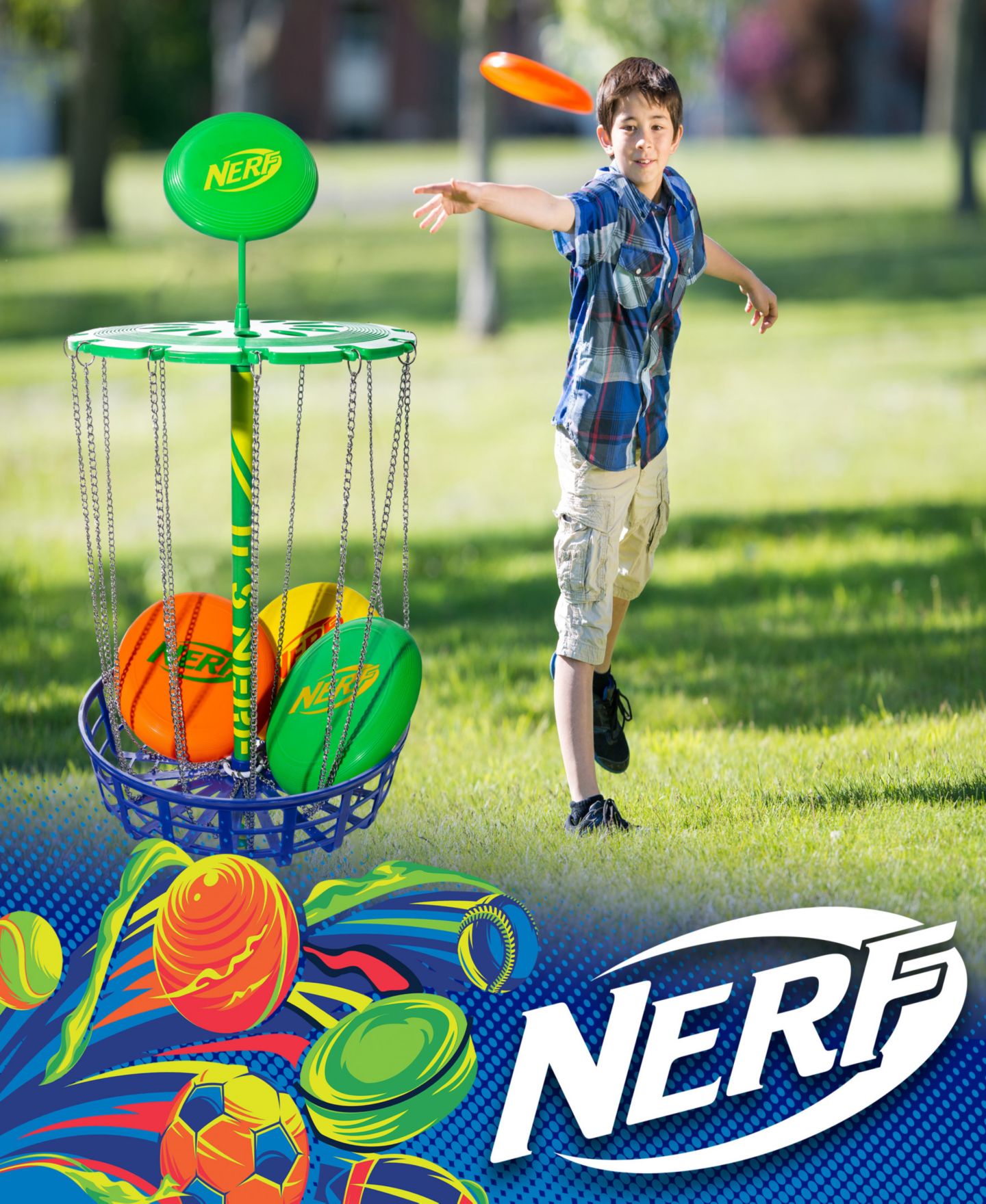 Детские игрушки Franklin Sports Nerf Disc Golf Starter Set — фото 6