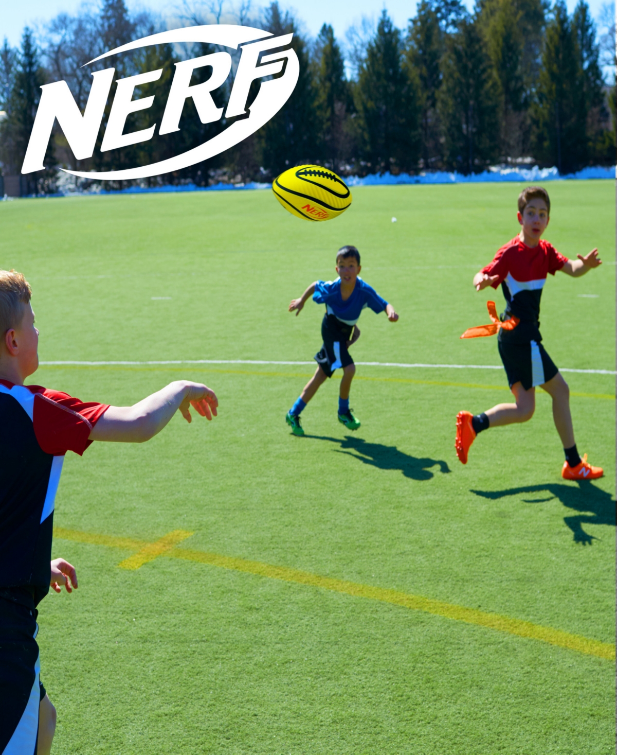 Shop Franklin Sports Nerf 5 V 5 Youth Flag Football Belts And Football Set