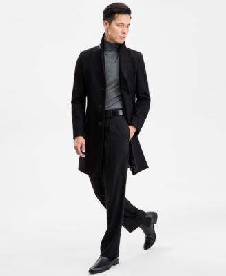 Hugo Boss - Men's Slim-Fit Wool Cashmere Overcoat