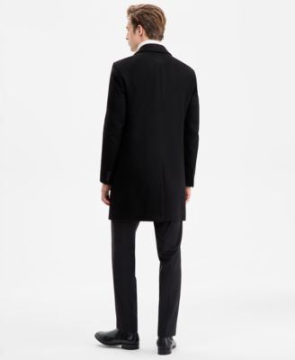 Men's Regular-Fit Cashmere Overcoat 