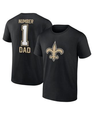 Fanatics - Men's Black New Orleans Saints 1 Dad T-Shirt