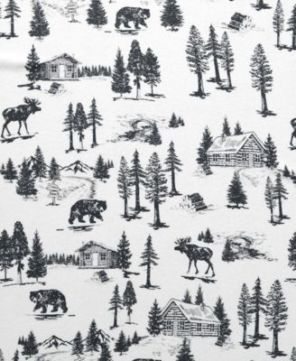Lodge Print Ultra-Soft Turkish Cotton Flannel Sheet Set