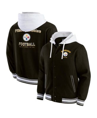 Fanatics - Men's Black Pittsburgh Steelers Full-Snap Hoodie Jacket