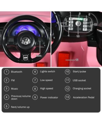 12V Kids Ride-On Car with Remote Control and Lights